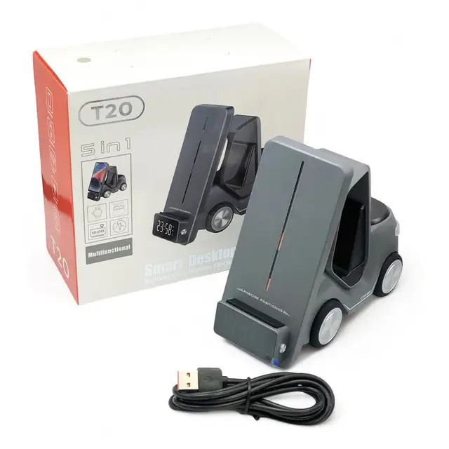 شارژر وایرلس رومیزی طرح لیفتراک مدل T20