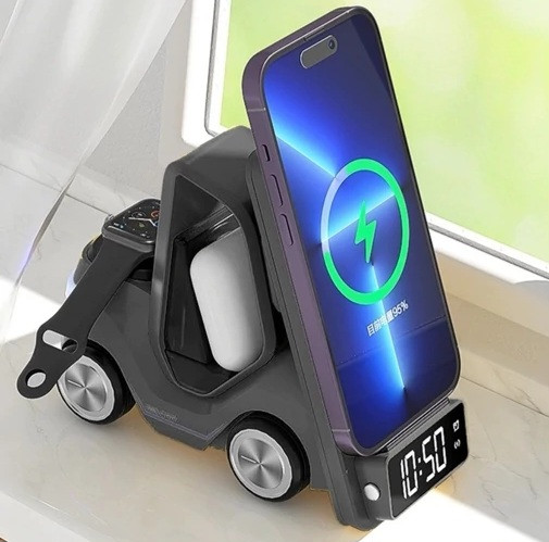 شارژر وایرلس رومیزی طرح لیفتراک مدل T20