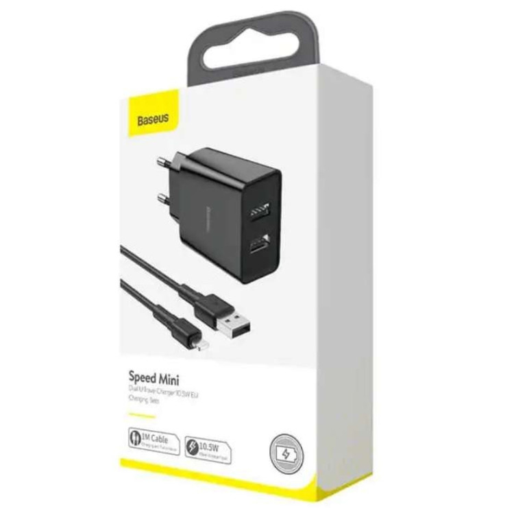 شارژر باسئوس 10.5W همراه با کابل مدل TZCCFS-R01