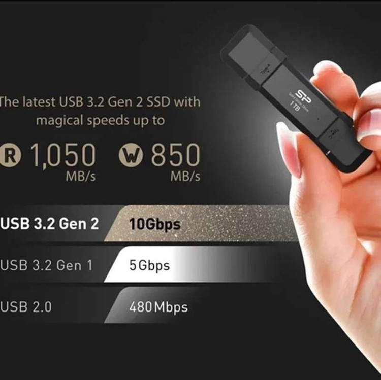 SSD اکسترنال سیلیکون پاور مدل DS72 ظرفیت ۱ ترابایت