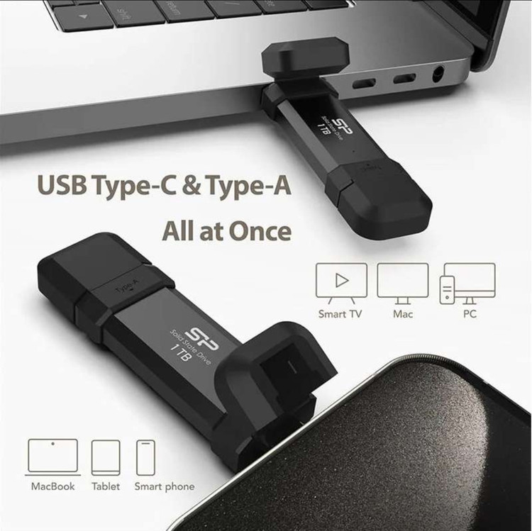 SSD اکسترنال سیلیکون پاور مدل DS72 ظرفیت ۱ ترابایت